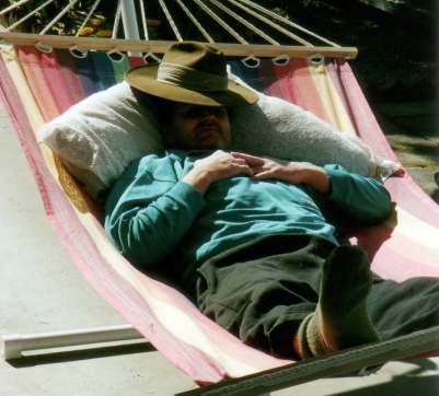 dad in hammock